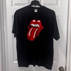 VINTAGE Rolling Stones Classic Tongue black concert band t-shirt SZ XL​